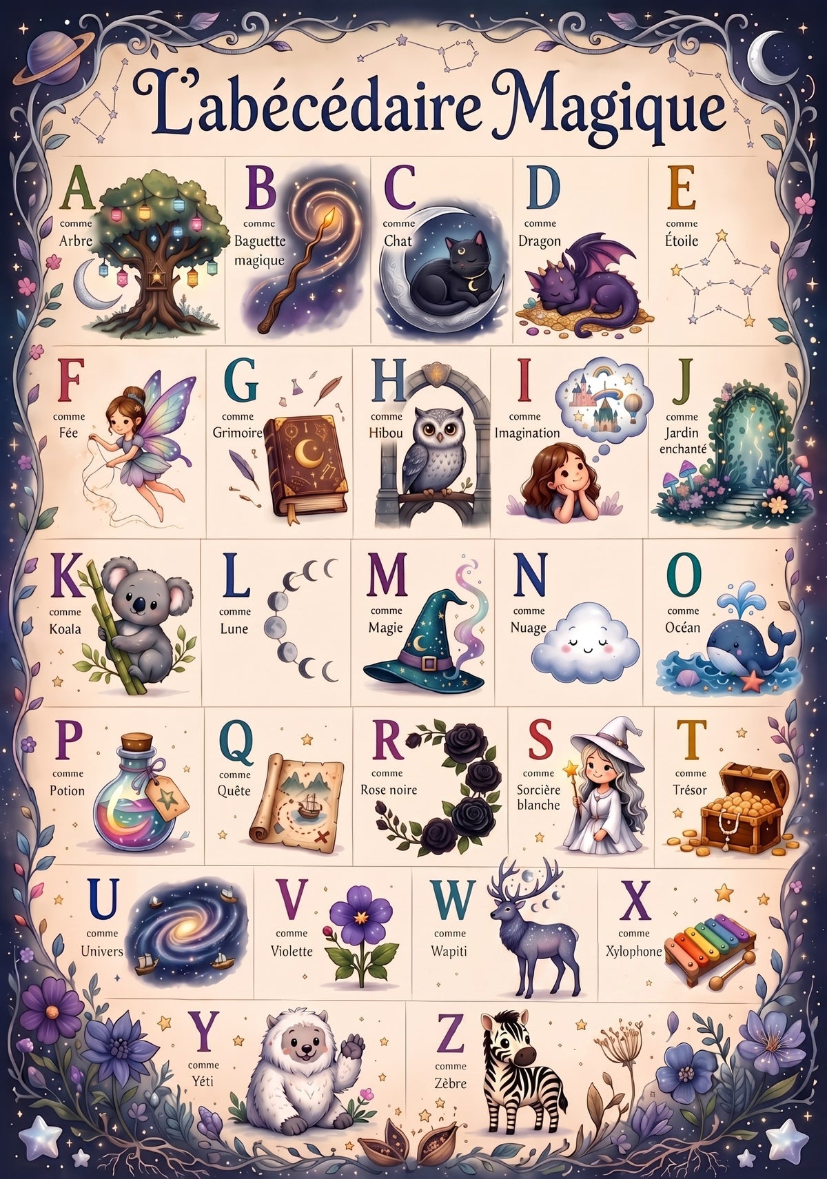 Abécédaire Magique - Alphabet Enchanté