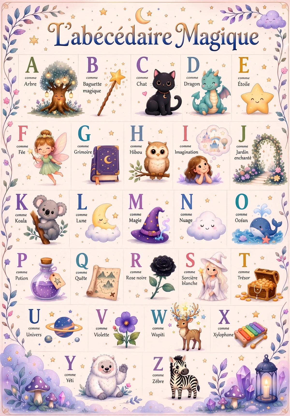 Abécédaire Magique - Alphabet Enchanté