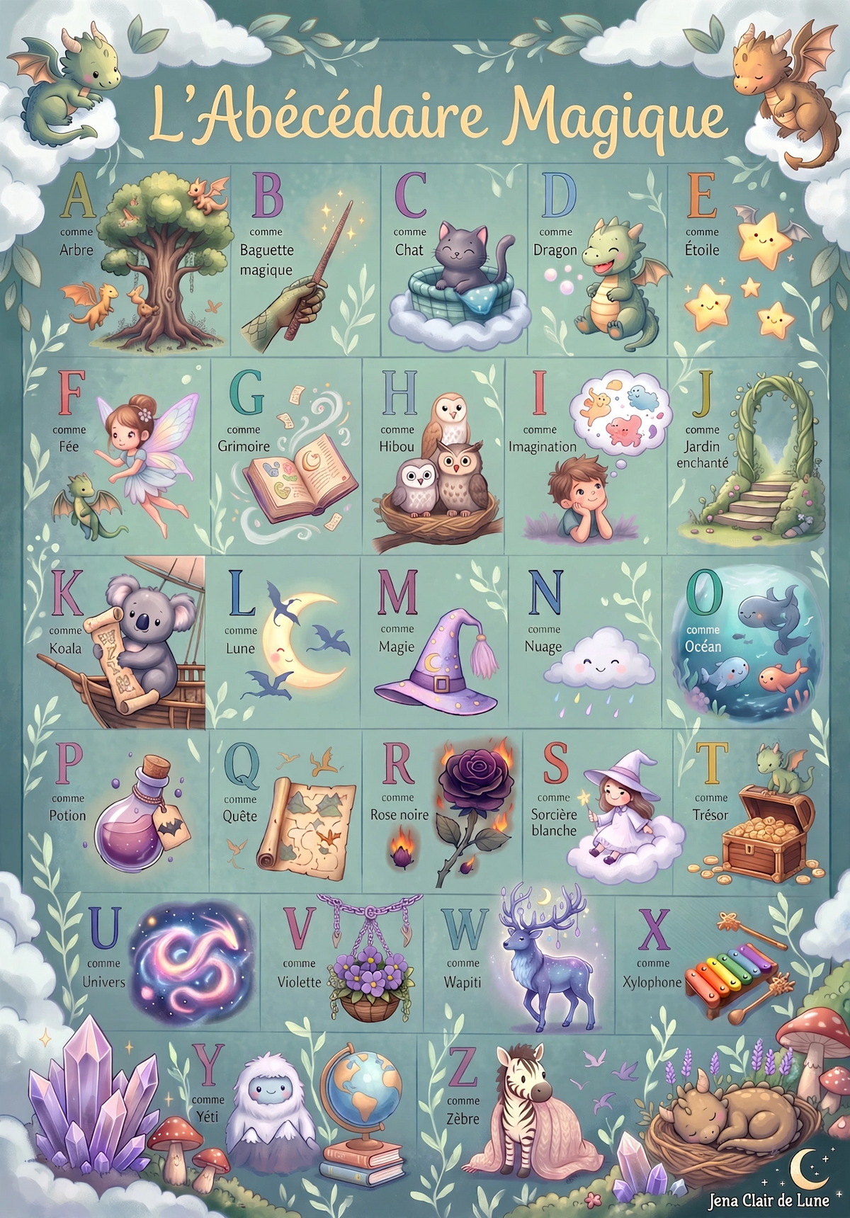 Abécédaire Magique - Alphabet Enchanté